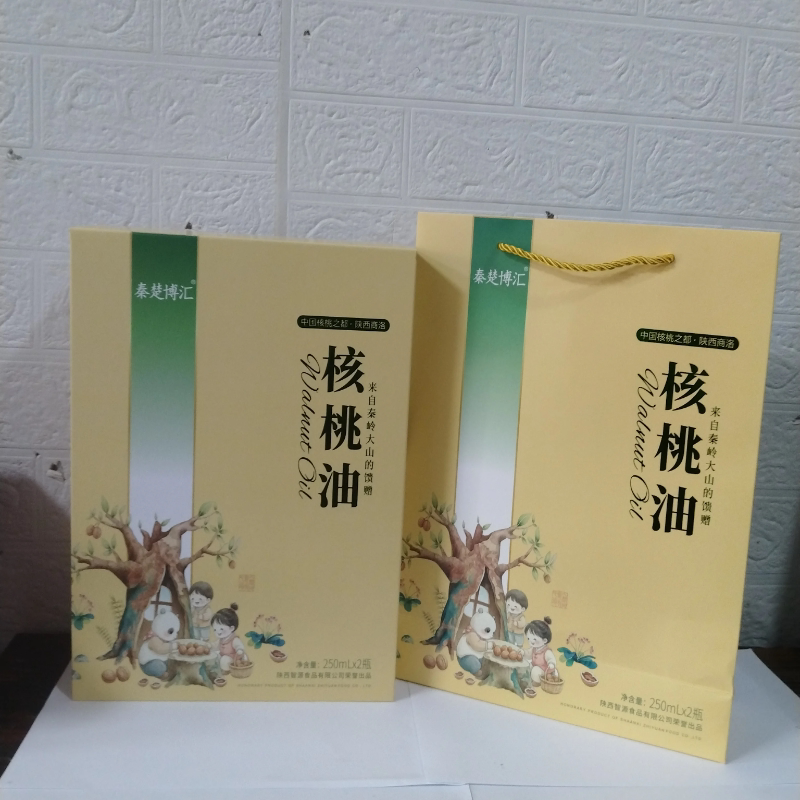 陕西商洛山阳特产核桃油核桃仁食用油年货礼盒包邮