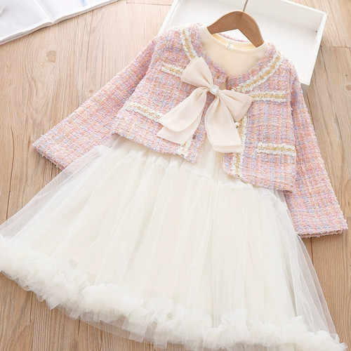 韩版混纺两件套春秋季小香风套装