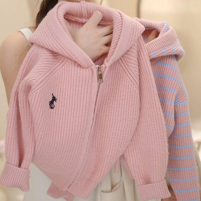 女童毛衣秋冬季针织衫儿童初冬外穿时髦多巴胺百搭冬装连帽衫外套,童装/婴儿装/亲子装,毛衣/针织衫,淘宝优惠券,粉丝福利购,淘宝优惠卷