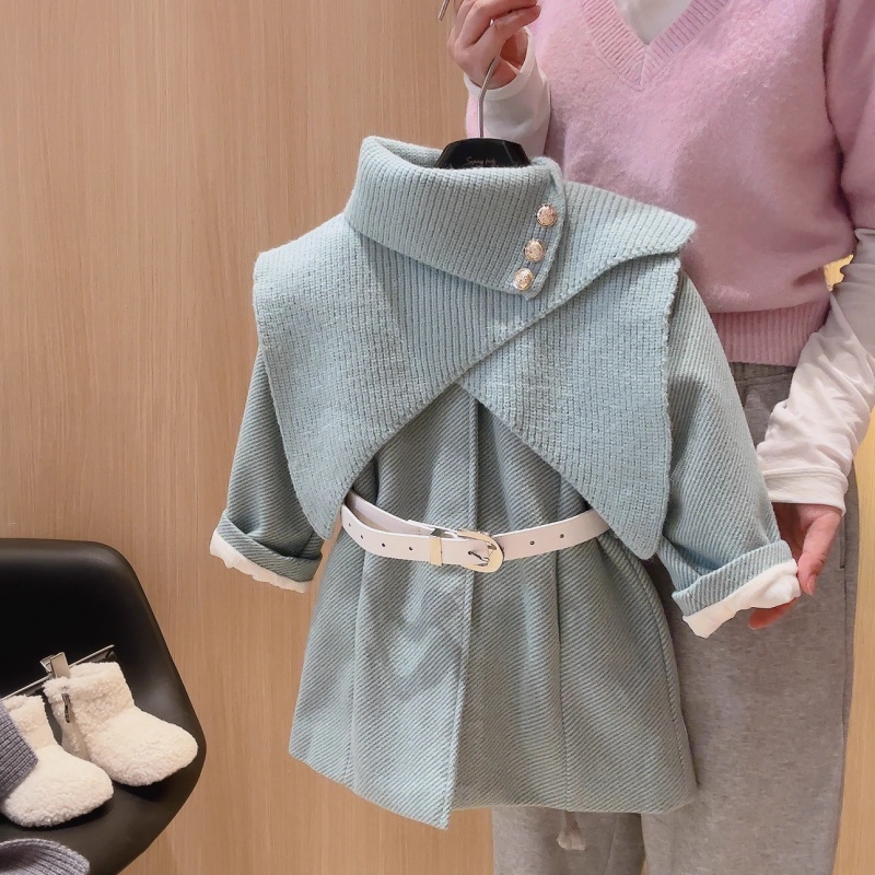 2025冬季新款女童加绒加厚外套