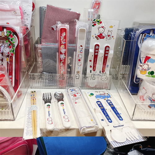 日本制便携竹筷不锈钢勺叉子餐具