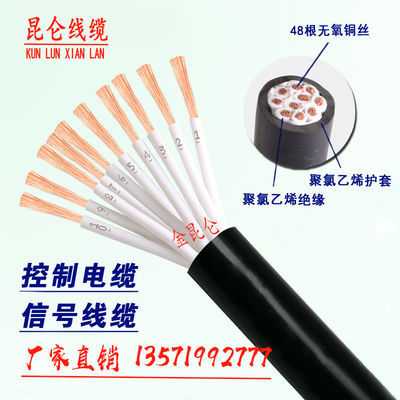 屏蔽阻燃铜芯控制电缆KVVP22