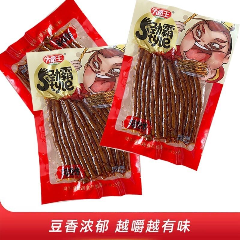 大霸王劲霸相思卷辣条麻辣小吃素牛筋香辣味面筋休闲解馋零食90克