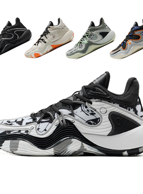 特步鏖战3TD篮球鞋男鞋2025春季新款缓震专业球鞋子975119 120013