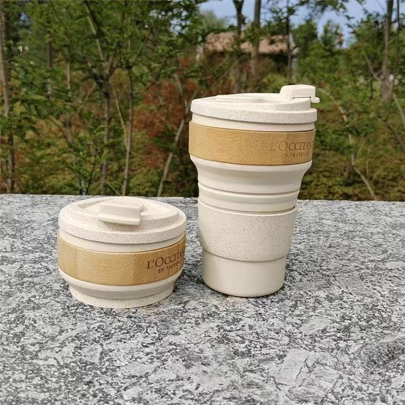 硅胶随身杯350ml便携折叠