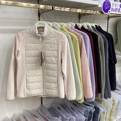 猫有范8801秋冬男女款羊毛立领内搭拼接云感防风保暖棉服上衣外套