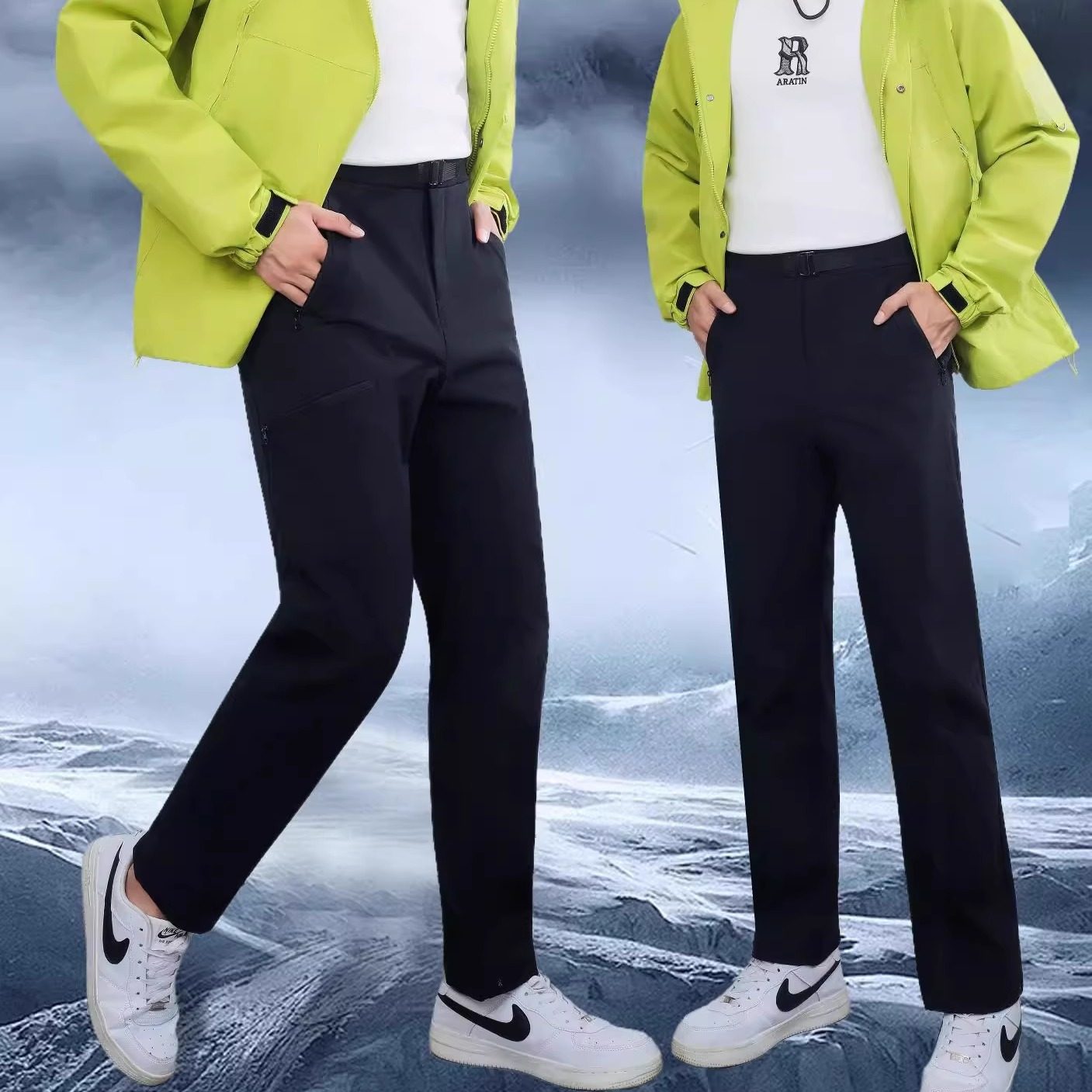 2026迪谷鸟男女士三防风防水软壳冲锋裤春秋登山户外运动休闲长裤