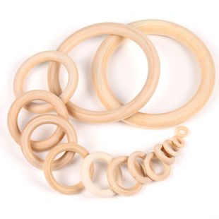 天然原木色木环diy手工制作挂毯圆木头圈捕梦网手袋包包吊环配件