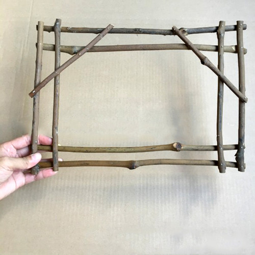 干树枝框架藤条框diy环创森系