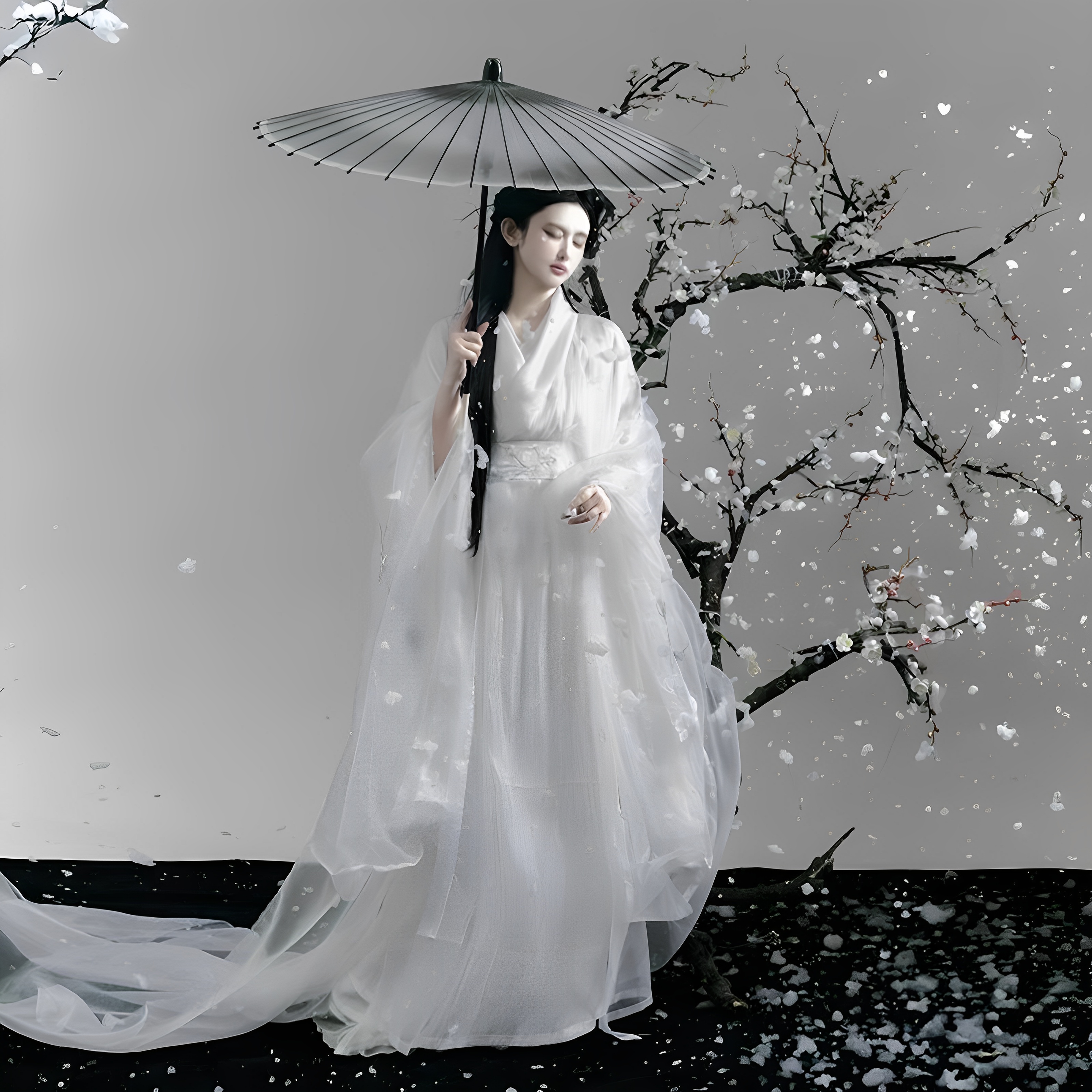 魏晋汉服超仙飘逸绣花大袖古装