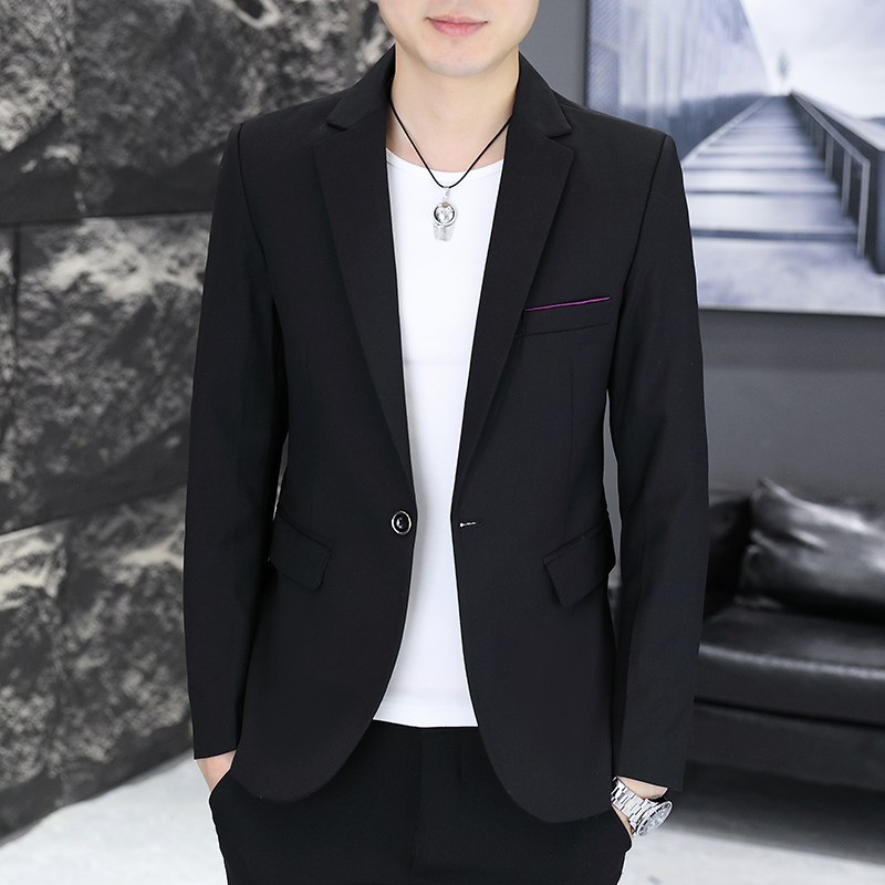 2025秋季低阶跑量韩版潮流修身休闲小西服X2411-M-5XL-P75