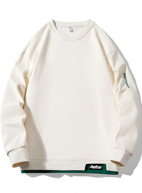 SAMBO 卫衣男士秋冬2025潮牌加肥加大码宽松潮流长袖宽松时尚卫衣