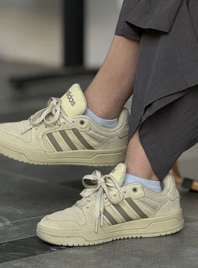 阿迪达斯板鞋女秋季新款ENTRAP复古篮球休闲鞋运动鞋女鞋JS3007