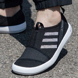 阿迪达斯男鞋春季新款涉水鞋户外溯溪鞋轻便运动透气一脚蹬HP8644