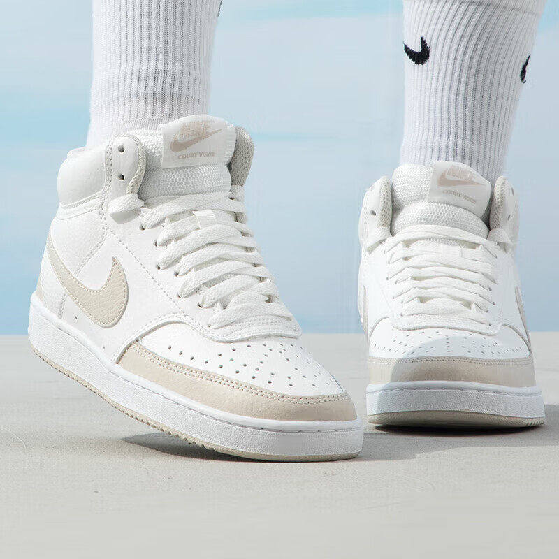 NIKE耐克高帮板鞋女鞋正品秋季新款轻便休闲鞋耐磨运动鞋CD5436