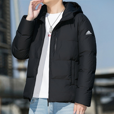 阿迪达斯羽绒服男冬季新款加厚保暖美式面包服篮球宽松外套IT8716