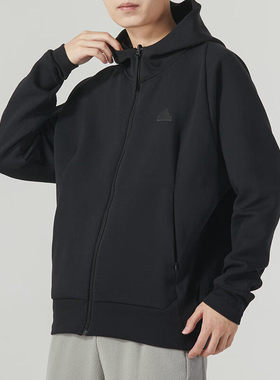 阿迪达斯外套男装新款休闲连帽ZNE运动开衫户外夹克上衣 IN5089