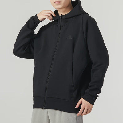 Adidas外套男装新款休闲连帽ZNE运动开衫户外夹克上衣 IN5089