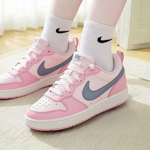Nike耐克2026年新款女鞋低帮滑板鞋粉色轻便休闲运动鞋系带学生鞋