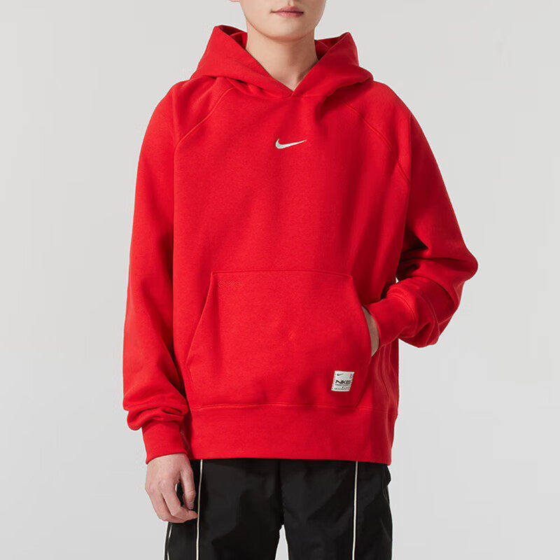 Nike耐克卫衣男大码训练服运动服加绒保暖连帽套头衫宽松休闲外套