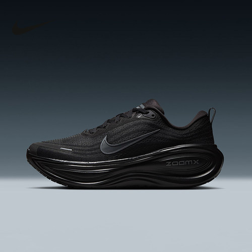 NIKE耐克超级迈柔男鞋黑色VOMERO PLUS回弹公路跑步鞋HV8150-003