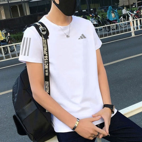 阿迪达斯运动短袖男2023
