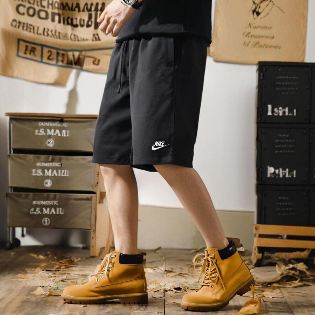 纯棉短裤Nike耐克裤子正