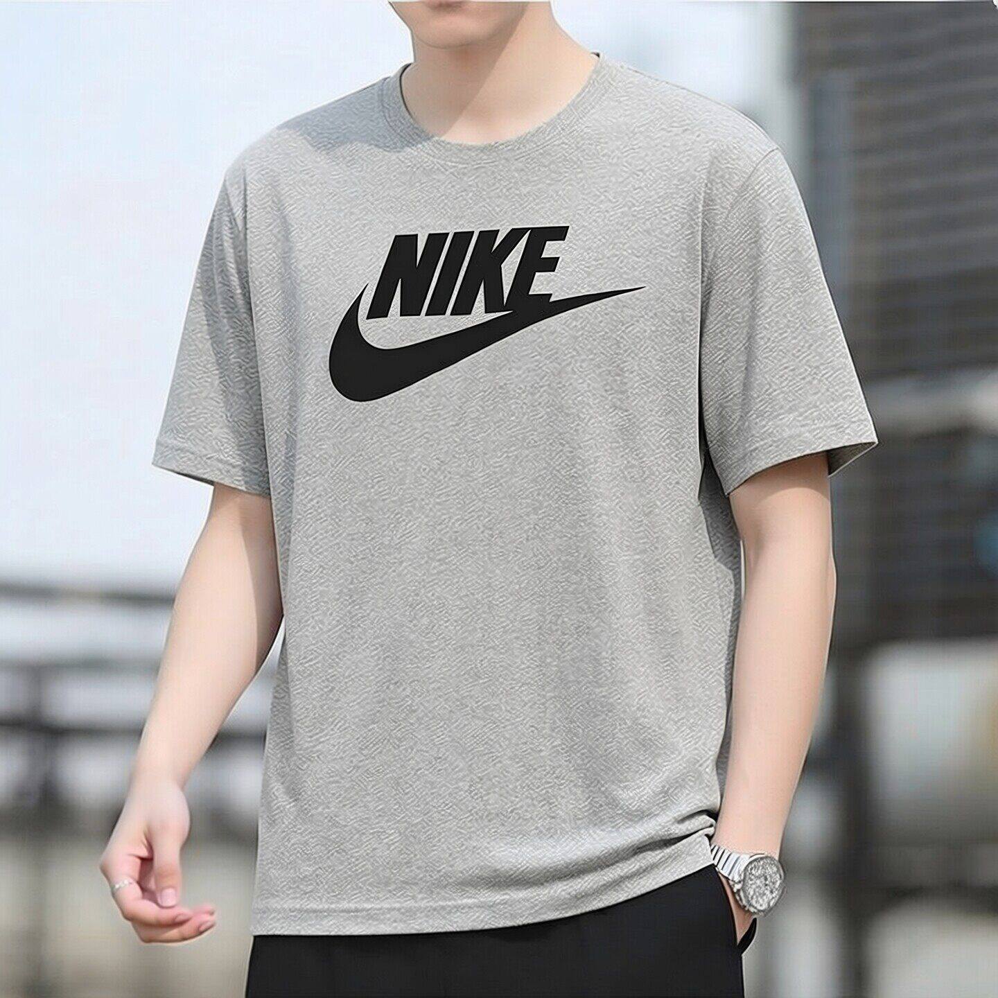 灰色T恤Nike耐克短袖男款
