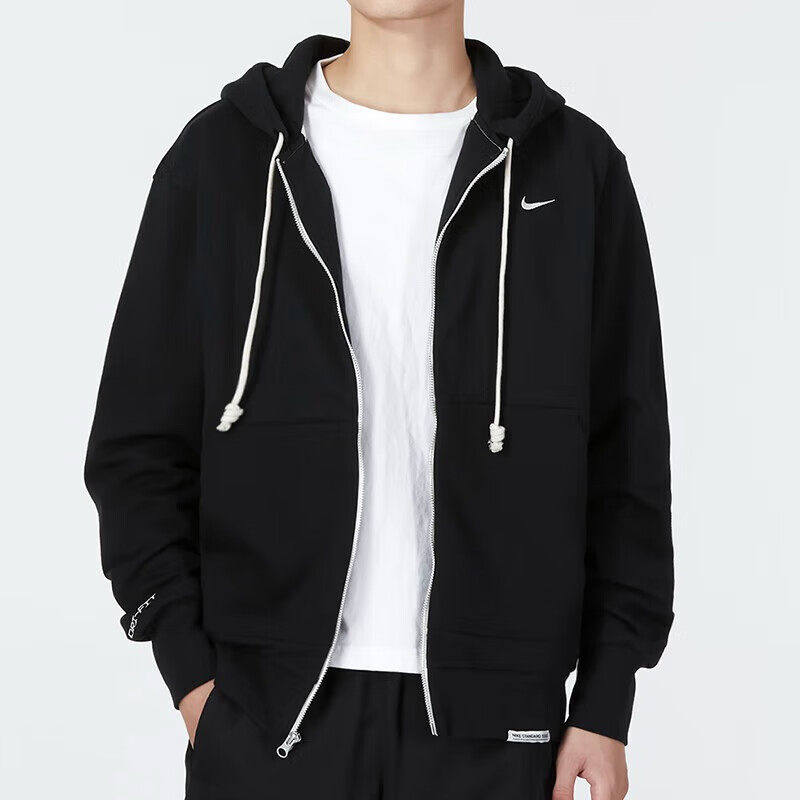 NIKE耐克针织夹克男女宽松连帽开衫卫衣秋季运动拉链外套DQ5817