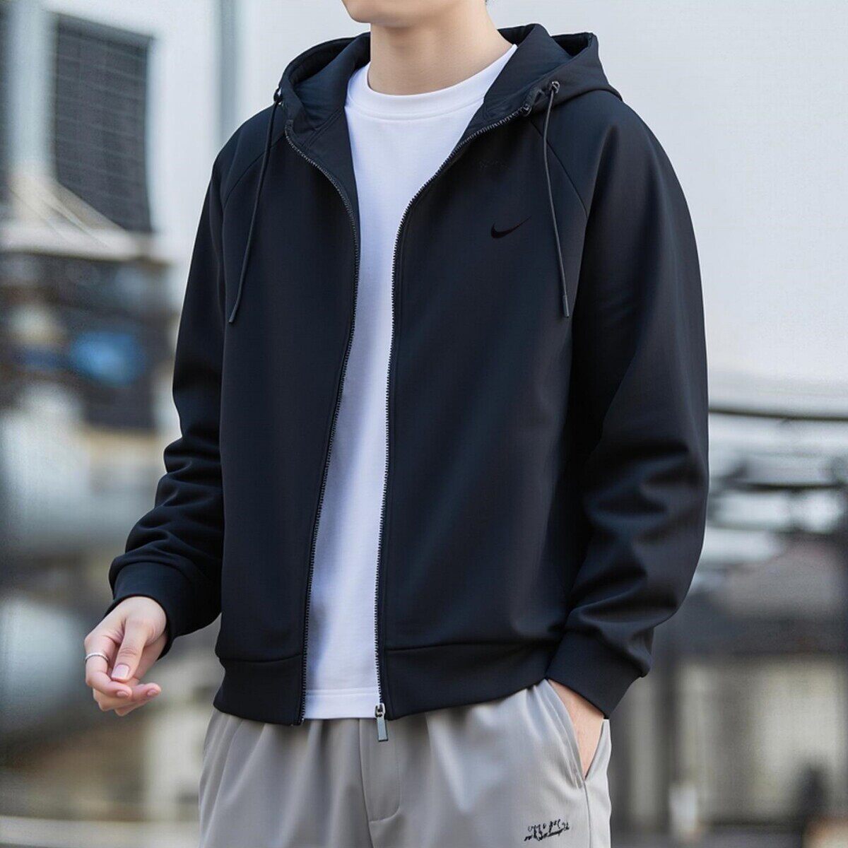 Nike耐克针织速干外套男