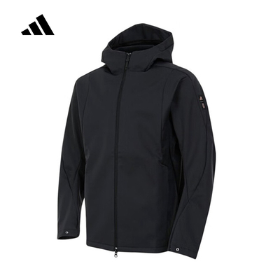 阿迪达斯男装2025秋新款武极系列户外拒水防泼运动连帽外套JI8712