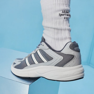 阿迪达斯男鞋2025春季新款轻便跑步低帮复古运动男士老爹鞋JR5154