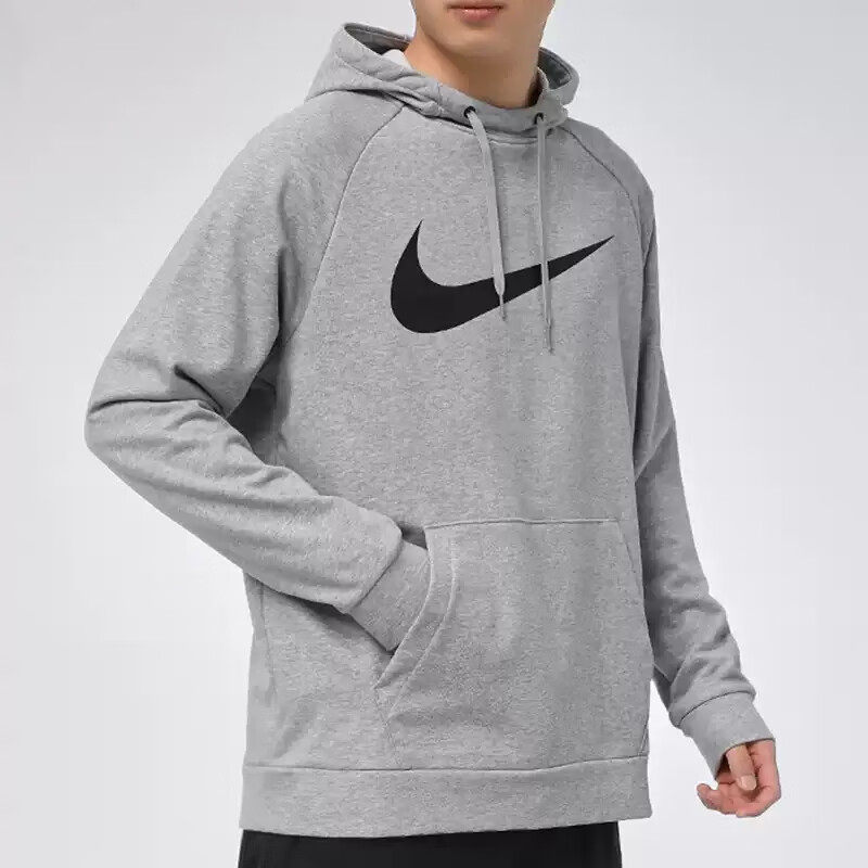 春季新款外套Nike耐克卫衣男针织连帽套头衫跑步运动上衣棉休闲装