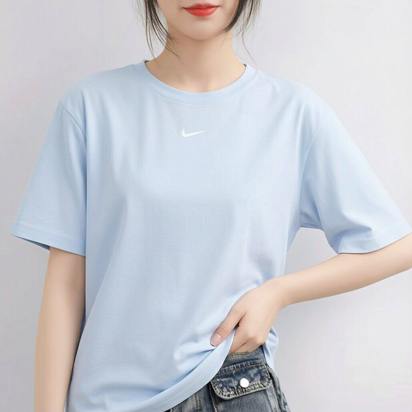 耐克短袖女Nike正品浅蓝