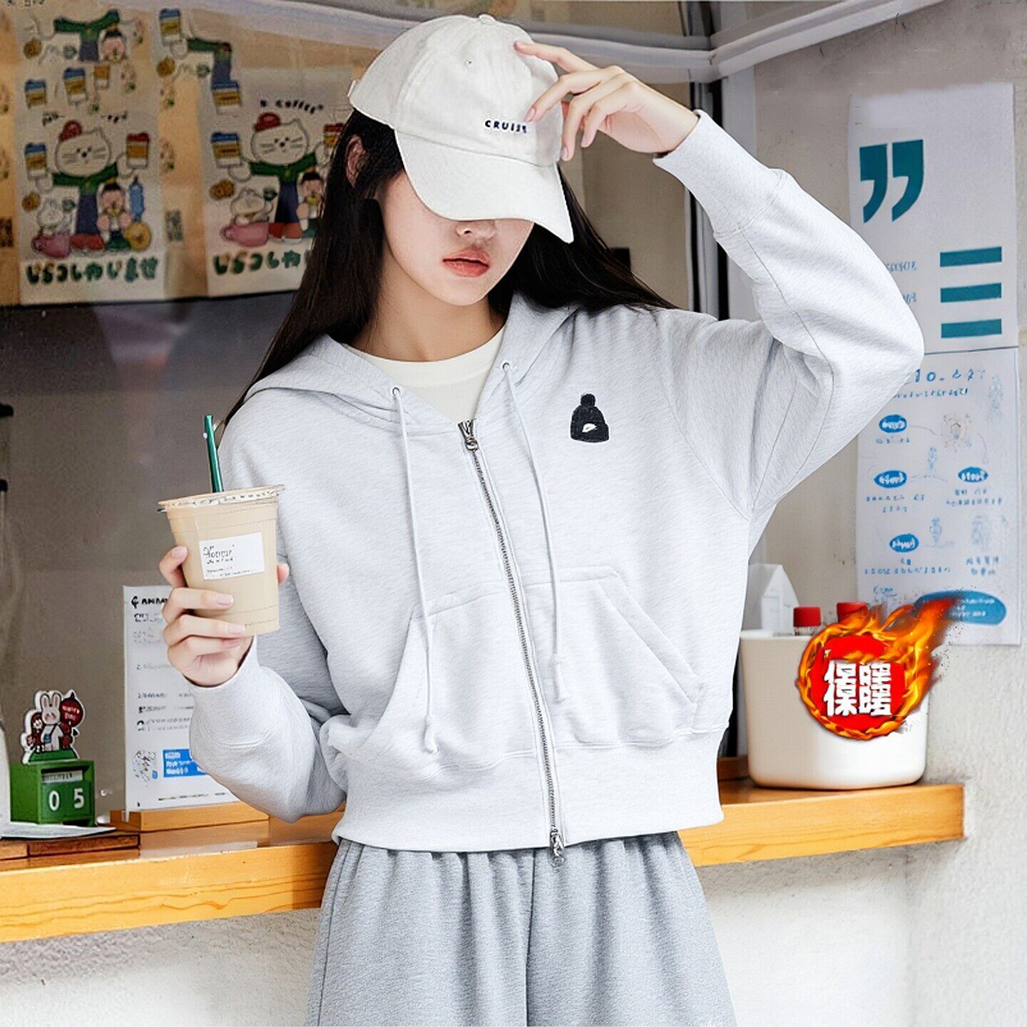 Nike耐克正品毛圈厚T恤女