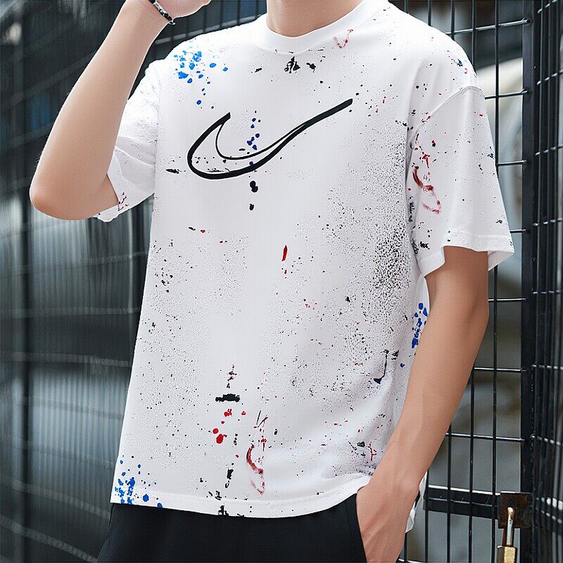 Nike耐克泼墨印花短袖男
