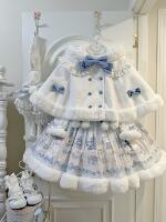 【 Winter Continuous Bear 】 Original lolita jsk Dress Cape lo Dress by Tachikawa Girls for Autumn and Winter thumbnail 5
