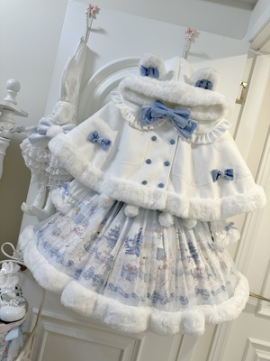 【冬日绵绵熊】原创lolita洛丽塔jsk连衣裙斗篷lo裙秋冬