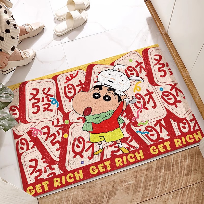 蜡笔小新家用入户门丝圈防滑