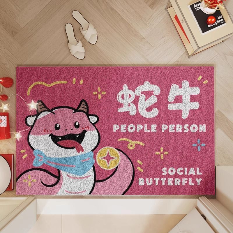 龙年入户门地垫家用丝圈