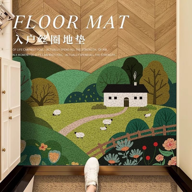 入户丝圈进门地垫防滑可裁剪