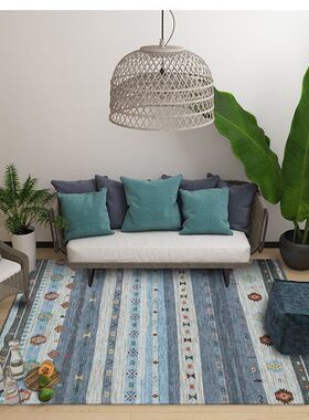 客厅地毯卧室床边地毯复古中古地垫家用防水2024新款轻奢高级感