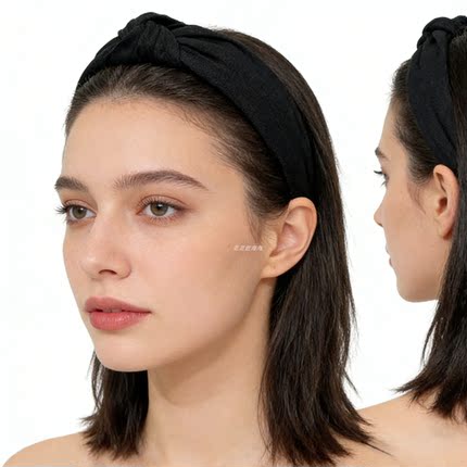 海淘正品现货madewell纯棉发箍百搭简约Knotted Covered Headband