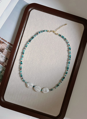 原创设计夏项链混搭材质叠戴男女