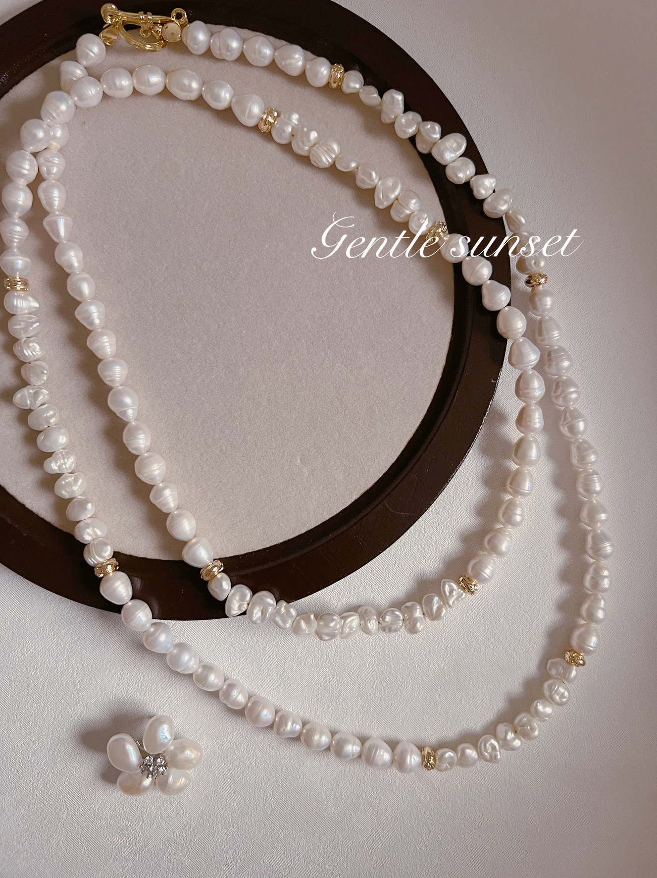 法式浪漫毛衣链巴洛克珍珠显瘦女