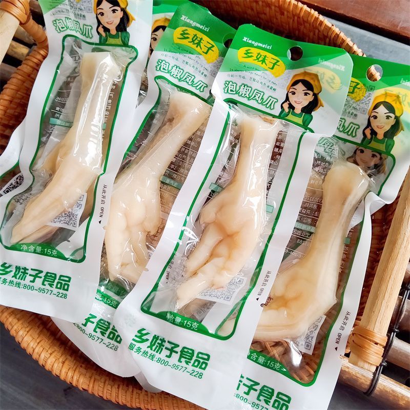 酸辣爽口乡妹子泡椒凤爪常温香辣
