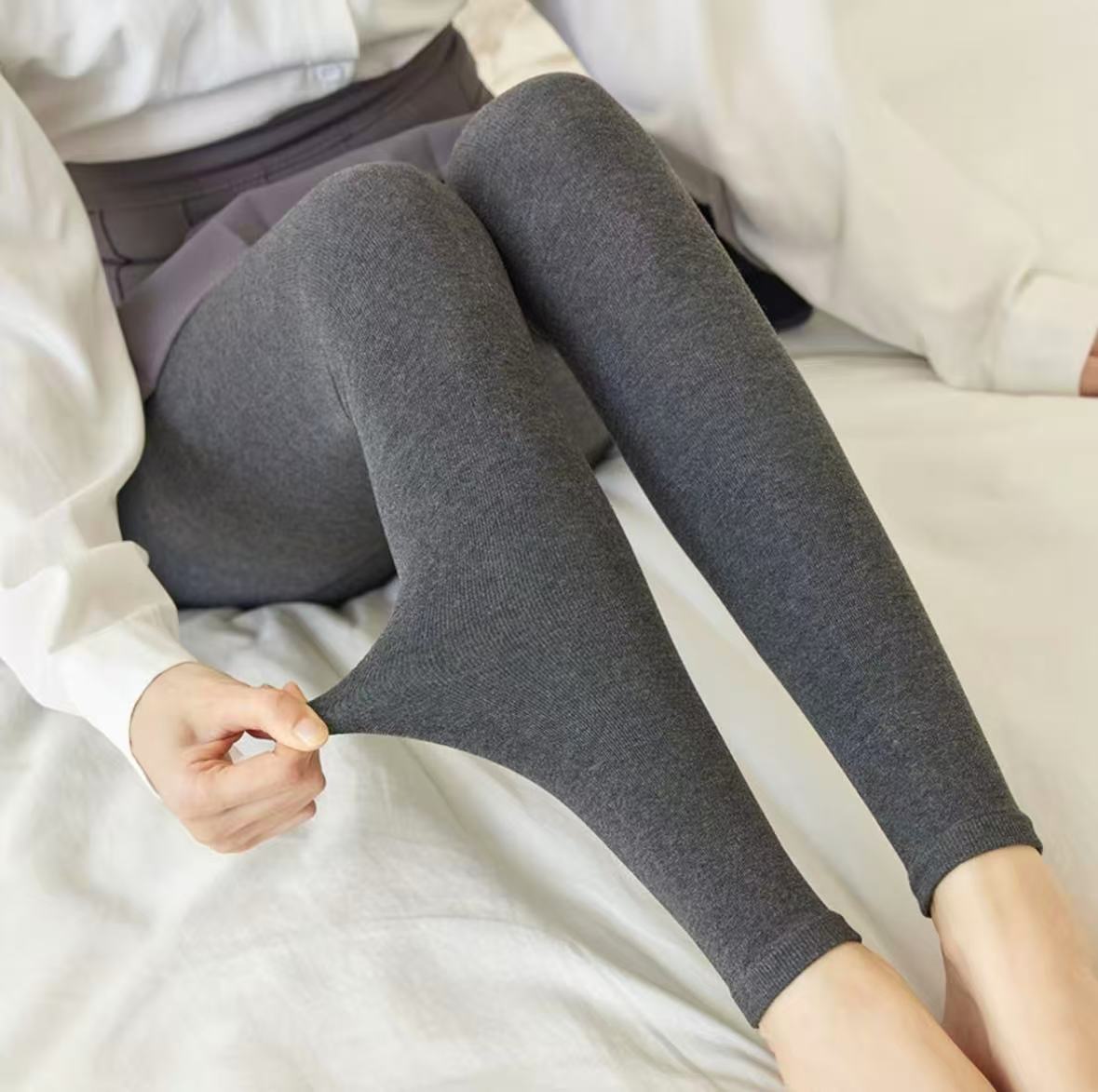 可机洗抗起球 ~~精纺羊绒打底裤（男女同款）