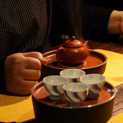 小煤窑朱泥原矿紫砂壶独孔水平壶