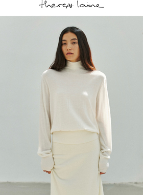 【白玉羊毛系列】ThereaAt Laine100羊毛静奢高领毛衣25早秋新款