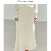 ThereAt 白玉羊毛系列 Laine云感羊绒针织半裙25早秋新品